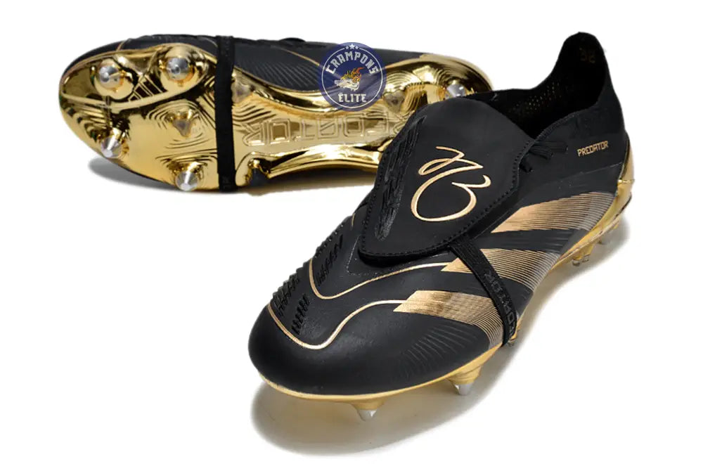 Image of Predator League Fold-over Tongue SG Belligold - Noir/Doré ÉDITION LIMITÉE