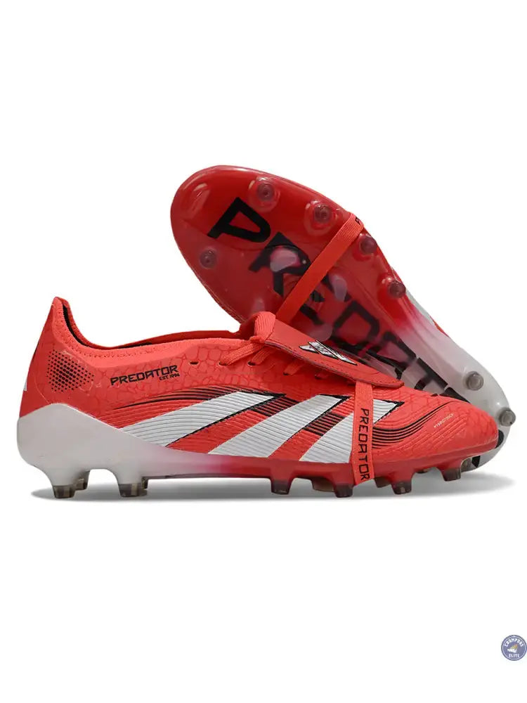 Image of Predator Pro Fold-over Tongue AG Pure Victory - Lucid Red/Blanc/Noir