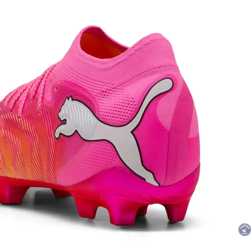 PUMA Future 9 Ultimate FG - Poison Pink/Orange/Bleu/Blanc - Crampons Elite