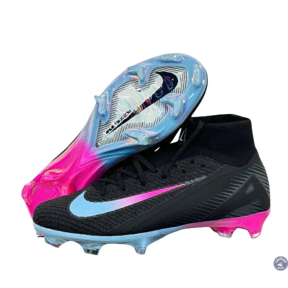 Image of Superfly 10 Nike by You FG - Noir/Bleu/Rose