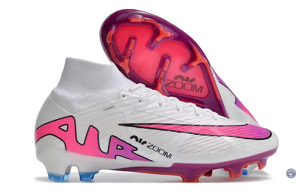 Image of Superfly 9 Elite FG Blanc/Rose/Bleu