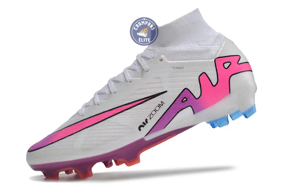 Image of Superfly 9 Elite FG Blanc/Rose/Bleu