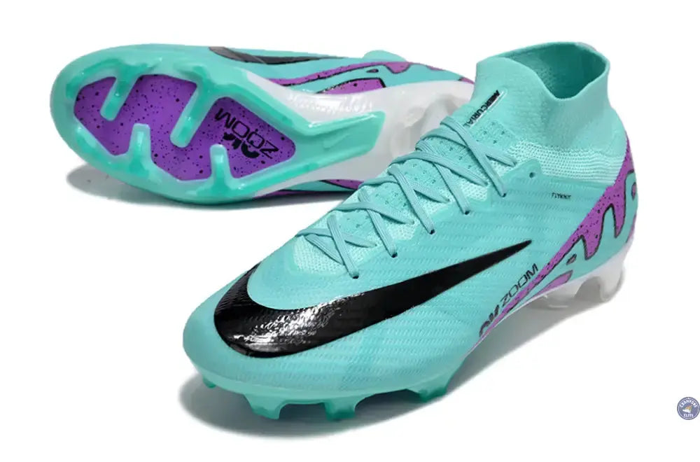 Image of Superfly 9 Elite FG Peak Ready Bleu Turquoise Vert Violet