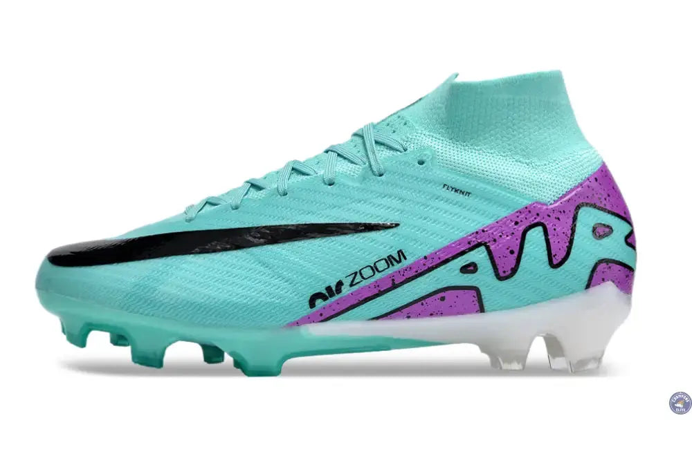 Superfly 9 Elite FG Peak Ready Bleu Turquoise Vert Violet