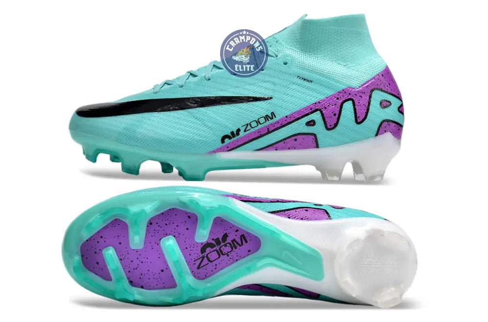 Image of Superfly 9 Elite FG Peak Ready Bleu Turquoise Vert Violet