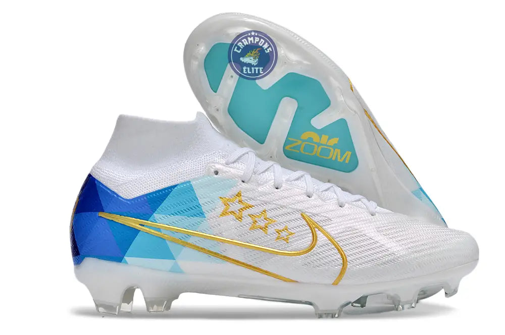 Superfly 9 Elite FG x Enzo Fernandez Blanc/Bleu/Or