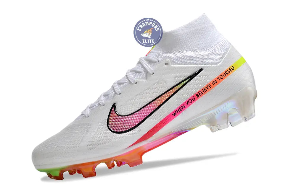 Image of Superfly 9 Elite FG x Marcus Rashford Blanc/Rose