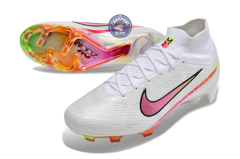 Image of Superfly 9 Elite FG x Marcus Rashford Blanc/Rose