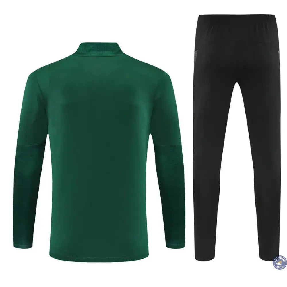 Image of Survêtement d’entraînement demi-zip - AC Milan 2025/2026 - Vert/Noir/Rouge
