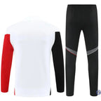 Survêtement d’entraînement demi-zip - Ajax 2025/2026 - Blanc/Noir/Rouge