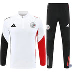 Survêtement d’entraînement demi-zip - Ajax 2025/2026 - Blanc/Noir/Rouge