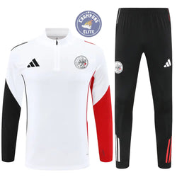 Image of Survêtement d’entraînement demi-zip - Ajax 2025/2026 - Blanc/Noir/Rouge