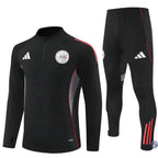 Survêtement d’entraînement demi-zip - Ajax 2025/2026 - Noir/Gris/Rouge