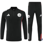 Survêtement d’entraînement demi-zip - Ajax 2025/2026 - Noir/Gris/Rouge
