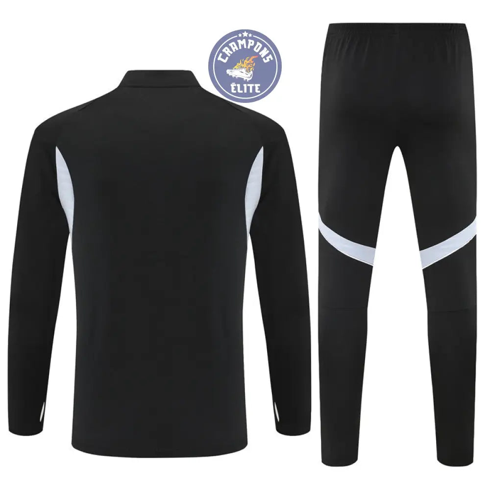 Image of Survêtement d’entraînement demi-zip - Allemagne 2025/2026 - Noir/Blanc