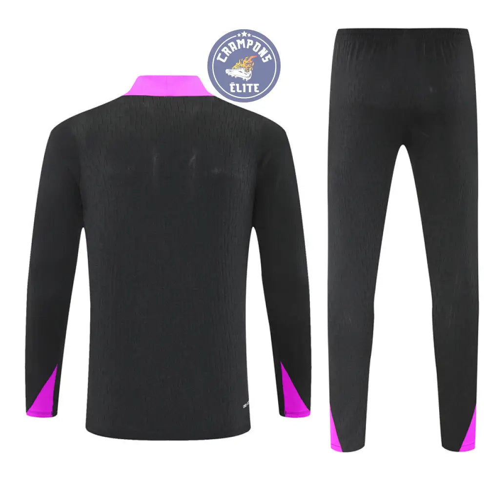 Image of Survêtement d’entraînement demi-zip - Angleterre 2025/2026 - Noir/Violet