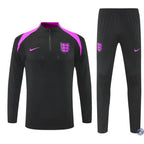 Survêtement d’entraînement demi-zip - Angleterre 2025/2026 - Noir/Violet