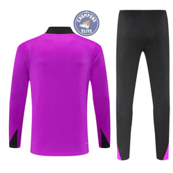 Image of Survêtement d’entraînement demi-zip - Angleterre 2025/2026 - Violet/Noir