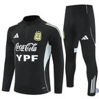 Survêtement d’entraînement demi-zip - Argentine 2025/2026 - Noir/Gris Bleuté/Blanc
