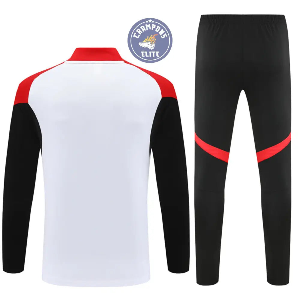 Image of Survêtement d’entraînement demi-zip - Arsenal 2025/2026 - Blanc/Noir/Rouge