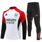 Survêtement d’entraînement demi-zip - Arsenal 2025/2026 - Blanc/Noir/Rouge