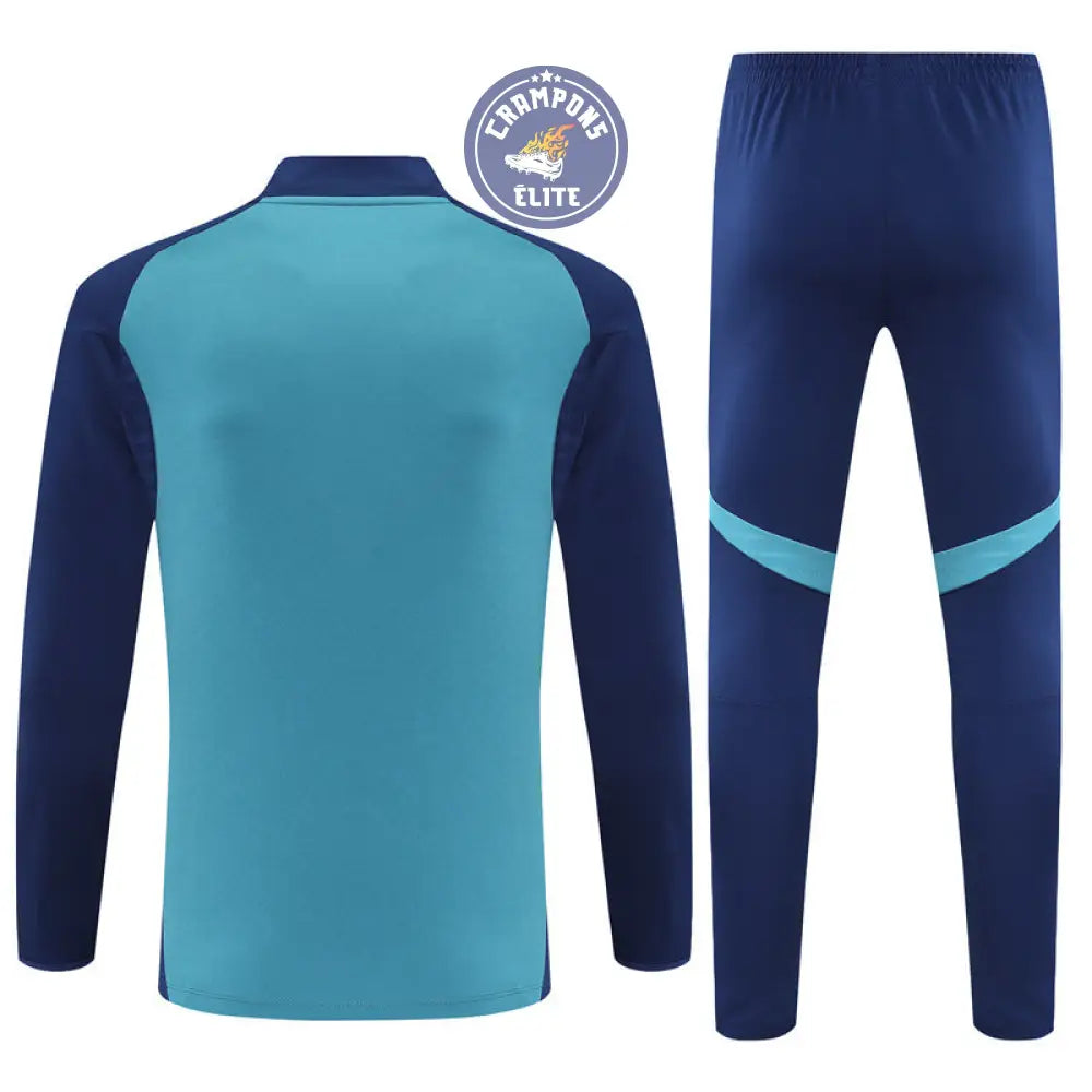 Survêtement d’entraînement demi-zip - Arsenal 2025/2026 - Bleu Marine/Bleu Ciel/Blanc