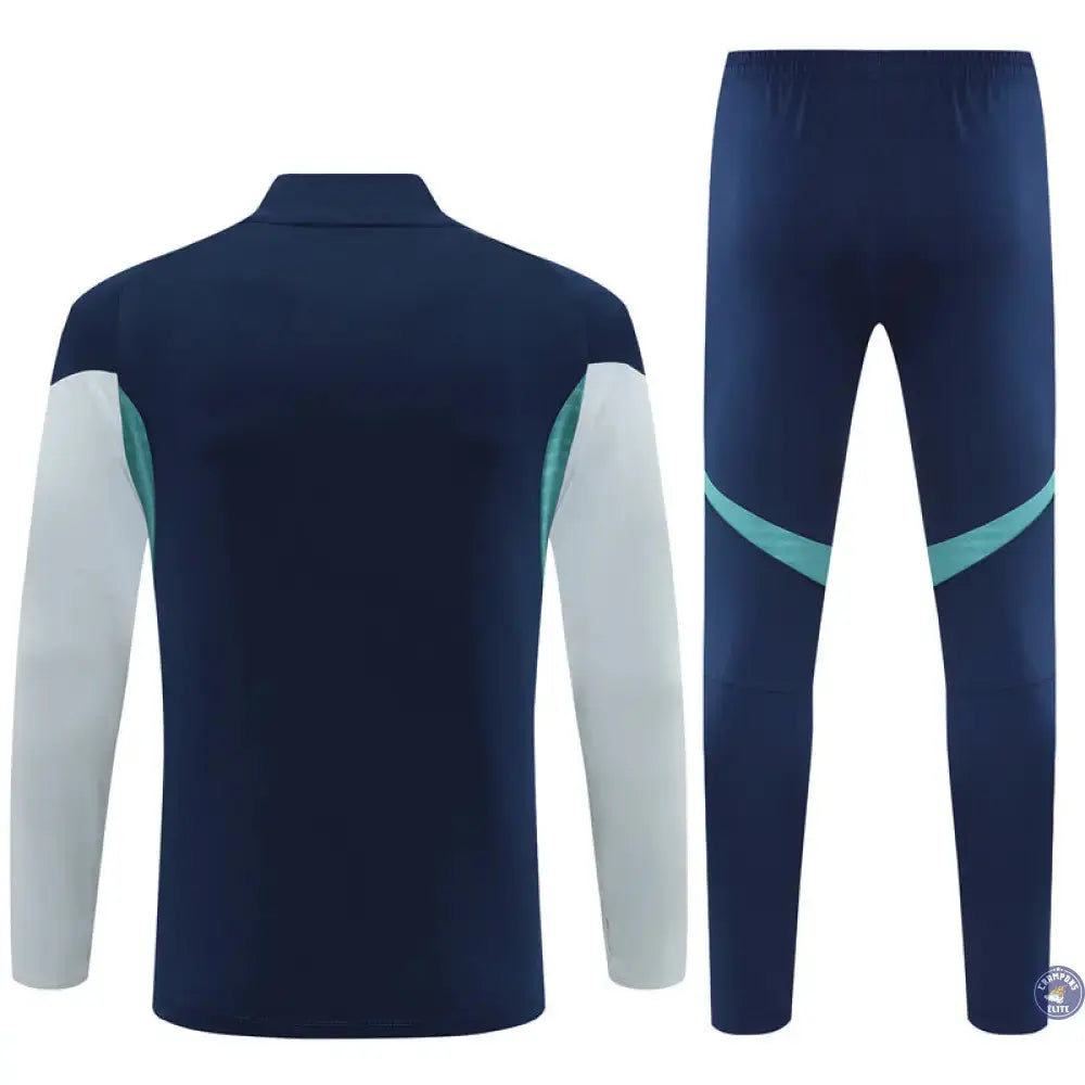 Image of Survêtement d’entraînement demi-zip - Arsenal 2025/2026 - Bleu/Bleu Turquoise/Gris