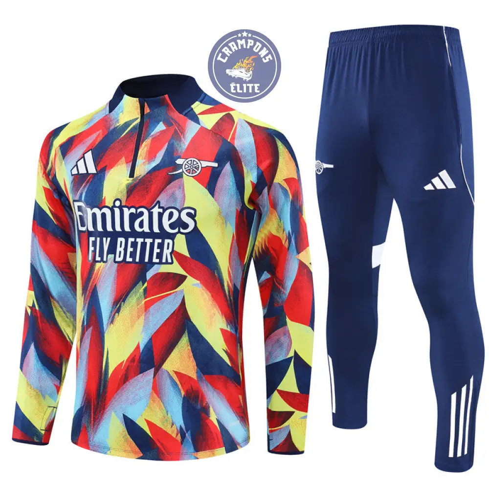 Image of Survêtement d’entraînement demi-zip - Arsenal 2025/2026 - Bleu Marine/Multicolor