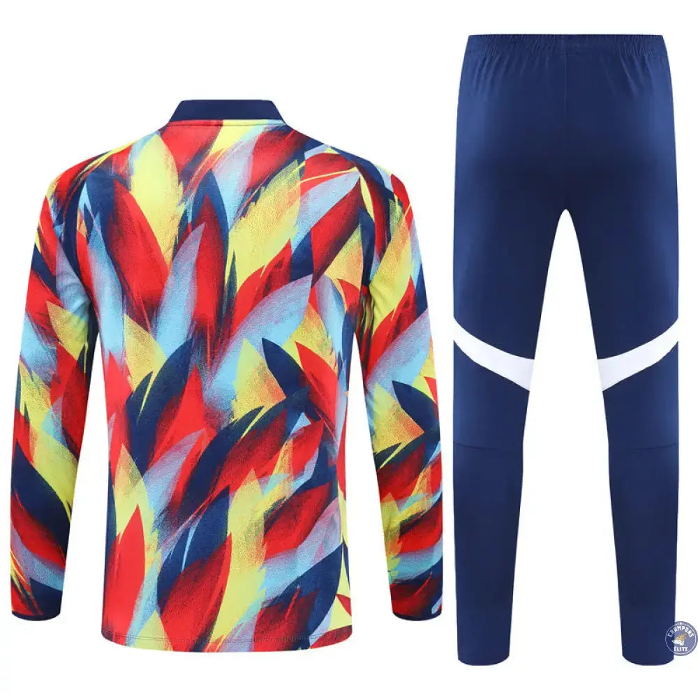 Survêtement d’entraînement demi-zip - Arsenal 2025/2026 - Bleu Marine/Multicolor
