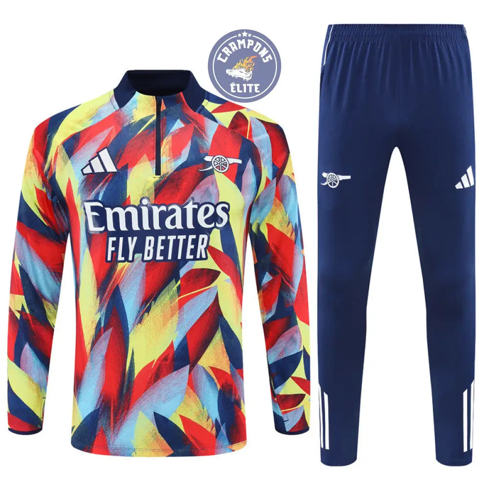 Image of Survêtement d’entraînement demi-zip - Arsenal 2025/2026 - Bleu Marine/Multicolor