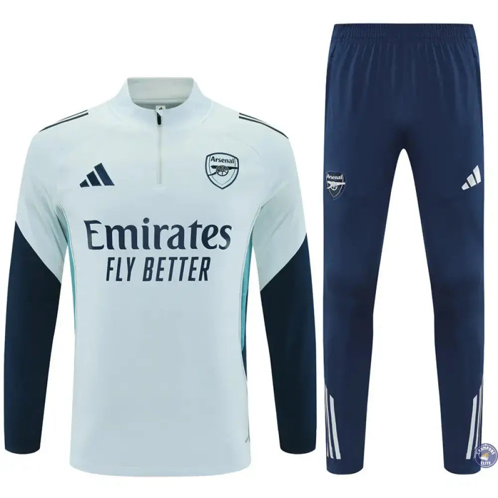 Image of Survêtement d’entraînement demi-zip - Arsenal 2025/2026 - Bleu Turquoise/Bleu/Bleu Ciel