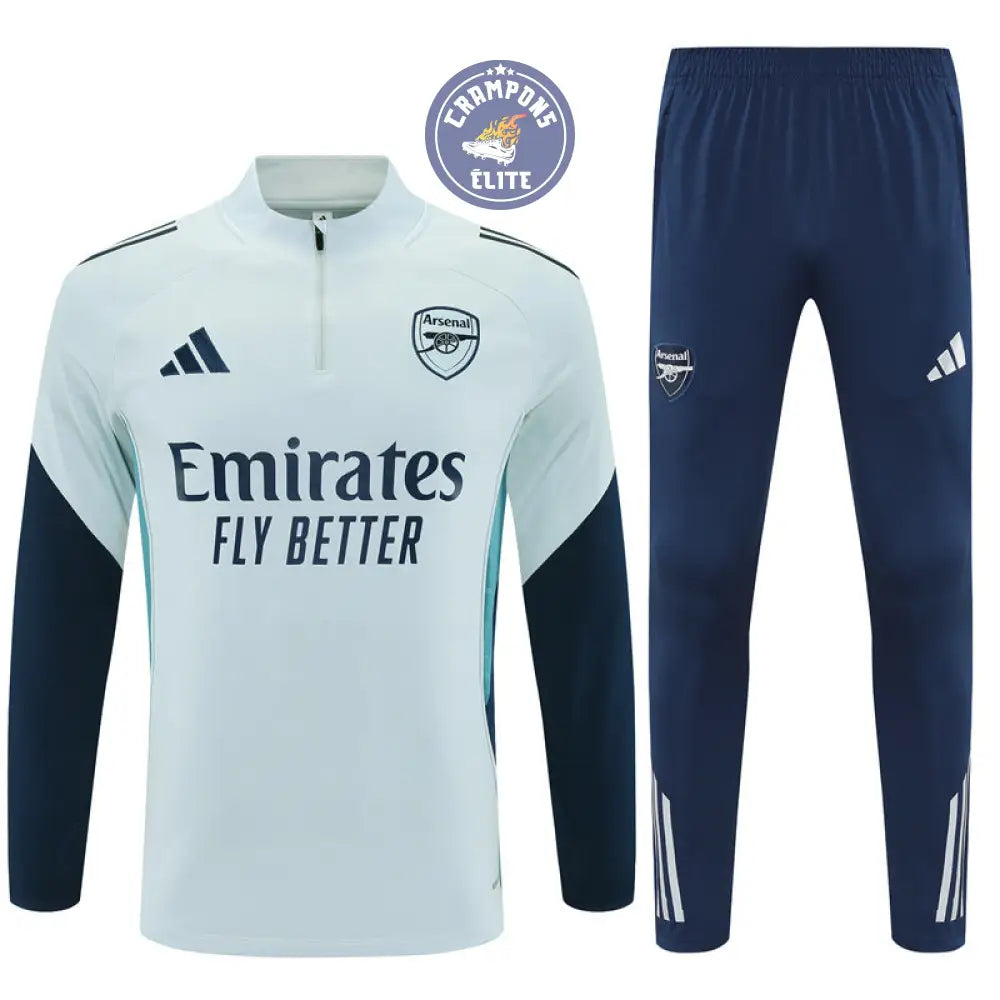 Image of Survêtement d’entraînement demi-zip - Arsenal 2025/2026 - Bleu Turquoise/Bleu/Bleu Ciel