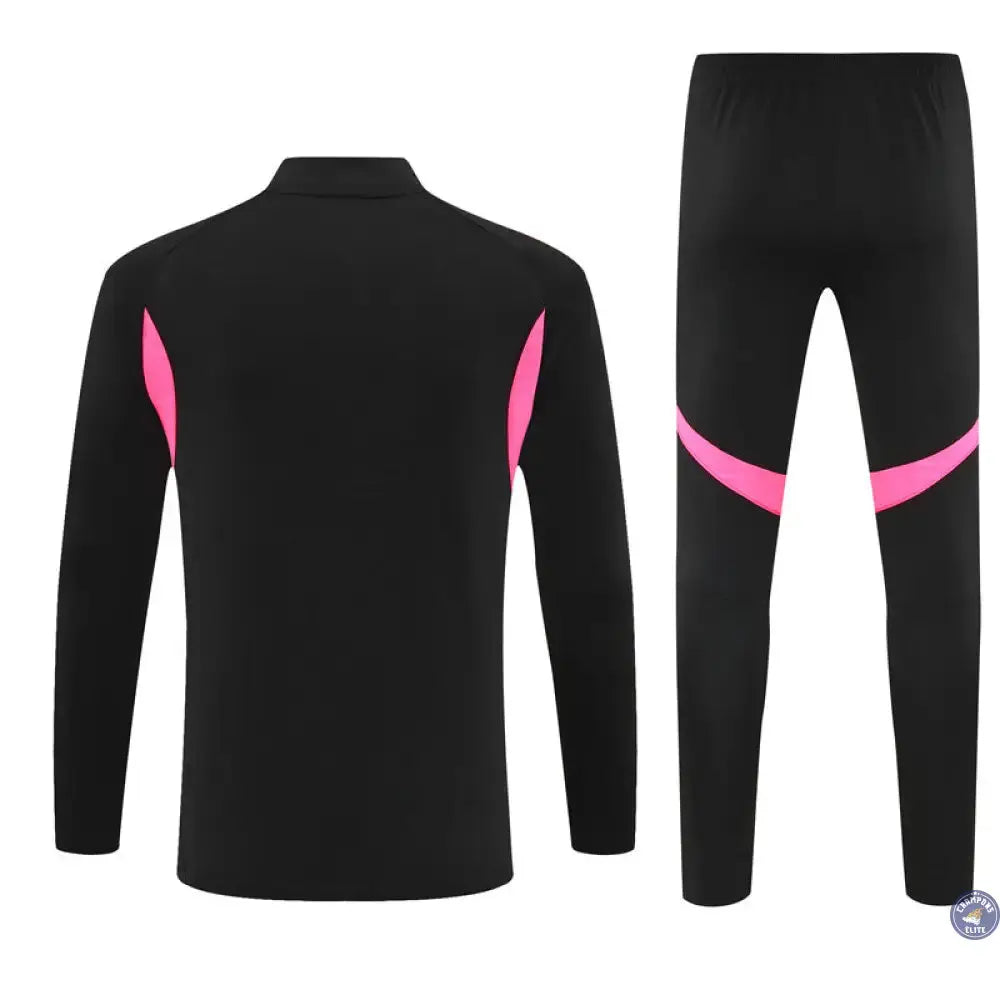 Image of Survêtement d’entraînement demi-zip - Arsenal 2025/2026 - Noir/Rose