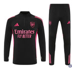 Survêtement d’entraînement demi-zip - Arsenal 2025/2026 - Noir/Rose