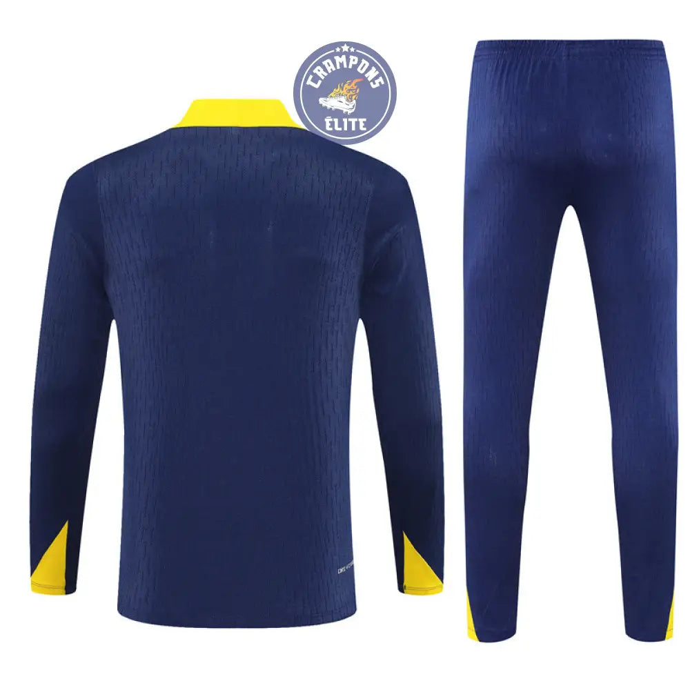 Survêtement d’entraînement demi-zip - Atlético Madrid 2025/2026 - Bleu Marine/Jaune