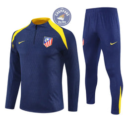 Image of Survêtement d’entraînement demi-zip - Atlético Madrid 2025/2026 - Bleu Marine/Jaune