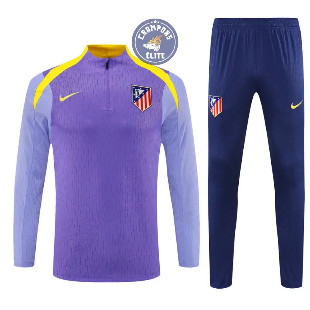 Survêtement d’entraînement demi-zip - Atlético Madrid 2025/2026 - Violet/Bleu Marine/Jaune
