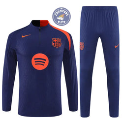 Image of Survêtement d’entraînement demi-zip - Barcelone 2025/2026 - Bleu/Orange