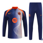 Survêtement d’entraînement demi-zip - Barcelone 2025/2026 - Bleu/Orange