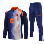 Survêtement d’entraînement demi-zip - Barcelone 2025/2026 - Bleu/Orange