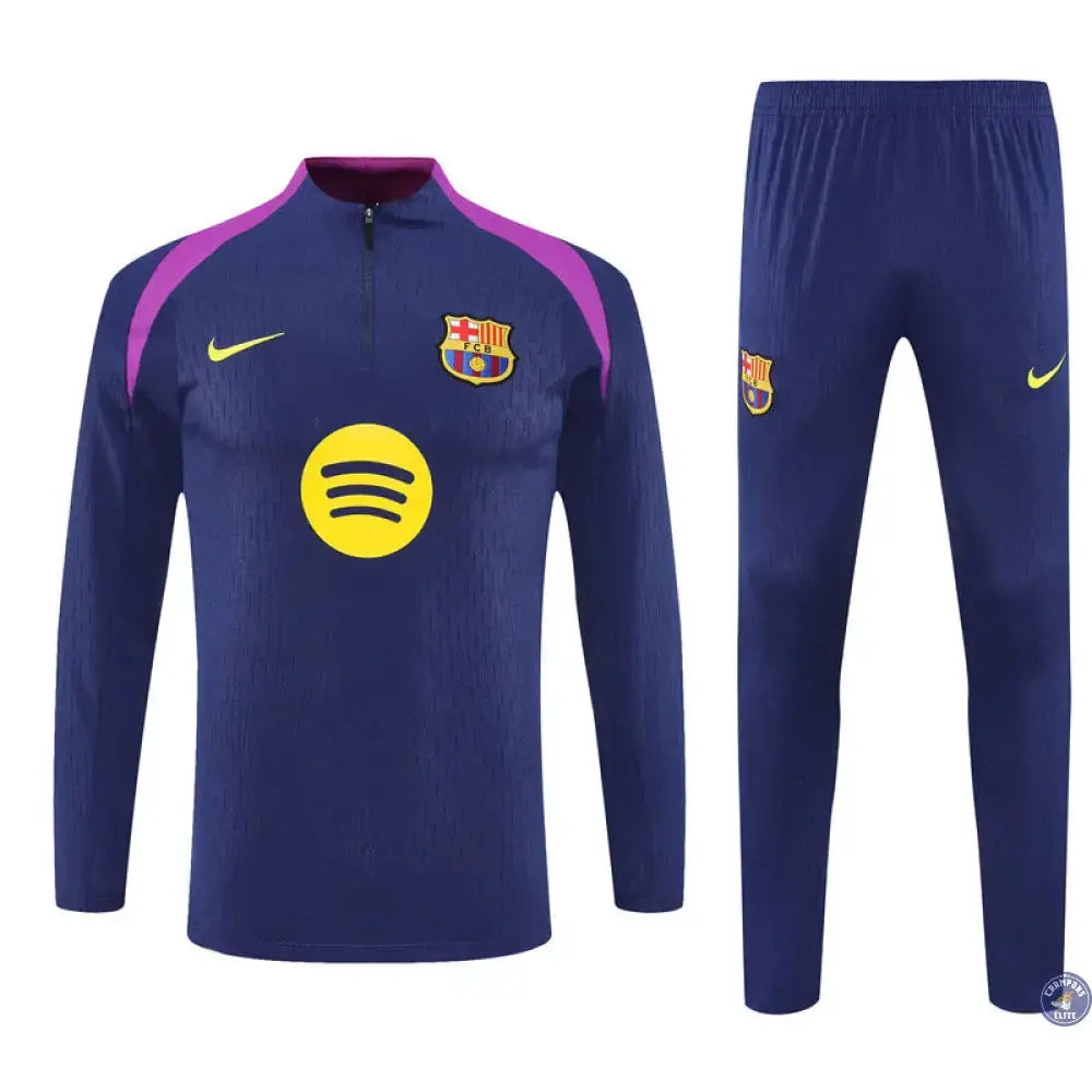 Survêtement d’entraînement demi-zip - Barcelone 2025/2026 - Bleu/Violet