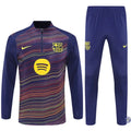 Survêtement d’entraînement demi-zip - Barcelone 2025/2026 - Camouflage Bleu marine à rayures jaunes