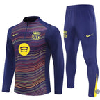 Survêtement d’entraînement demi-zip - Barcelone 2025/2026 - Camouflage Bleu marine à rayures jaunes