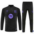 Survêtement d’entraînement demi-zip - Barcelone 2025/2026 - Noir/Violet