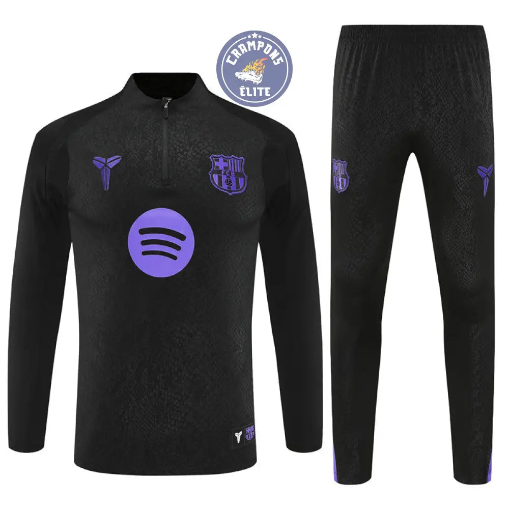 Image of Survêtement d’entraînement demi-zip - Barcelone 2025/2026 - Noir/Violet