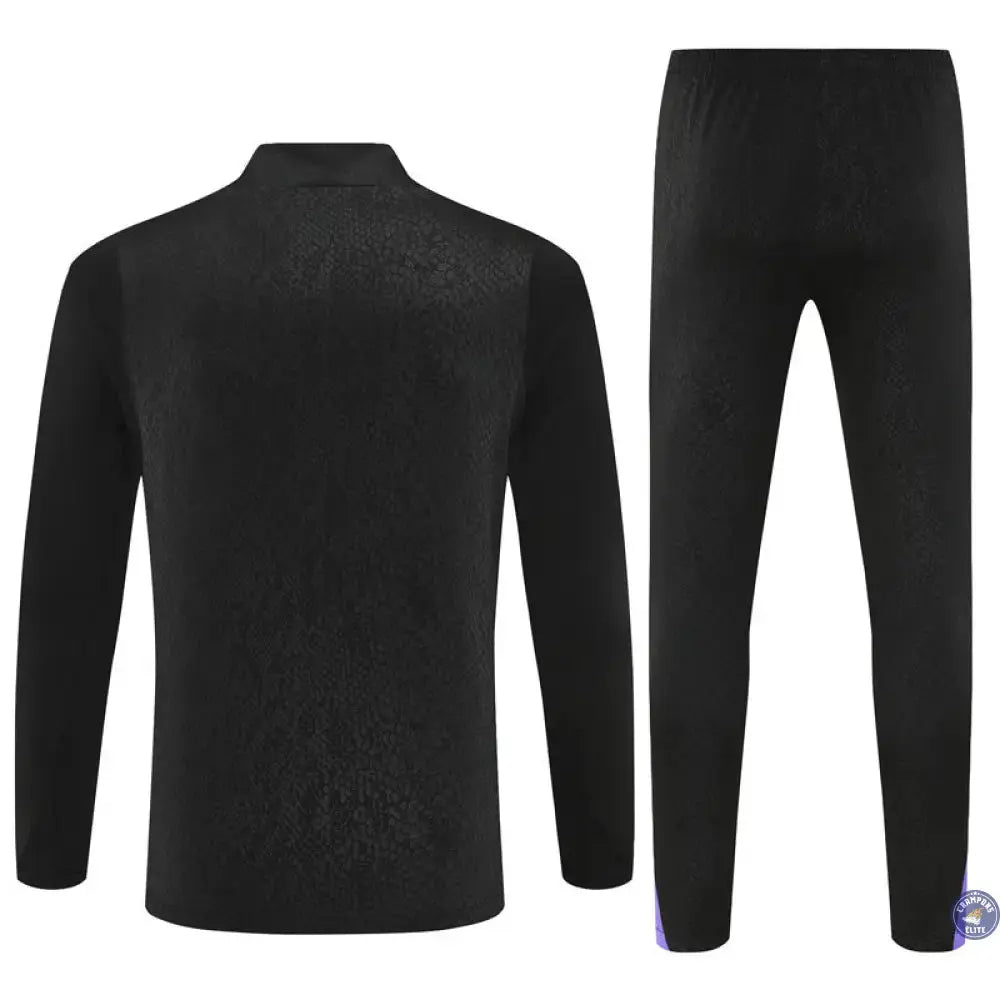 Image of Survêtement d’entraînement demi-zip - Barcelone 2025/2026 - Noir/Violet