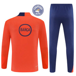Image of Survêtement d’entraînement demi-zip - Barcelone 2025/2026 - Orange/Bleu