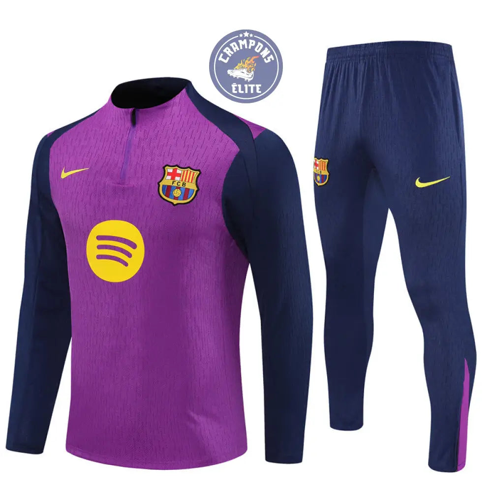 Image of Survêtement d’entraînement demi-zip - Barcelone 2025/2026 - Violet/Bleu