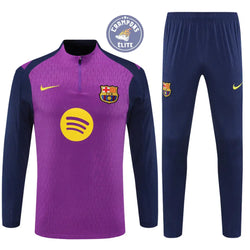Image of Survêtement d’entraînement demi-zip - Barcelone 2025/2026 - Violet/Bleu