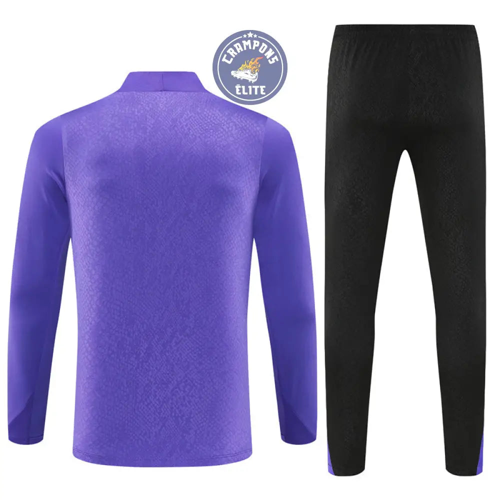 Image of Survêtement d’entraînement demi-zip - Barcelone 2025/2026 - Violet/Noir